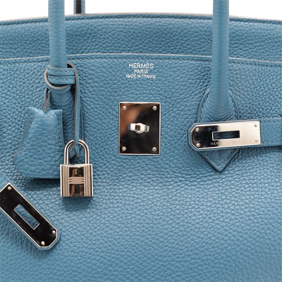 Hermes Cobalt Blue Togo Birkin 35 Bags